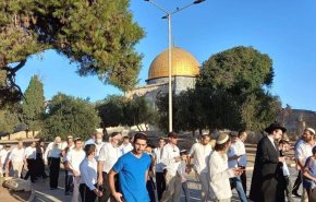 شاهد..عضو كنسيت متطرف يقتحم المسجد الأقصى مع مئات المستوطنين 