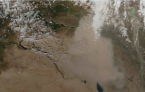 بالصور: ناسا ترصد العاصفة الترابية في بغداد!