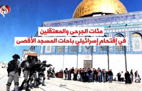 شرطة الاحتلال تعتدي بوحشية على آلاف المصلين داخل الأقصى 