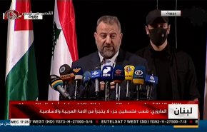 العاروري يثمن دعم ايران المتواصل للمقاومة