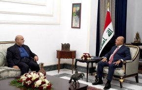 الرئيس العراقي يؤكد على تنمية العلاقات بين بغداد وطهران