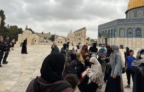 المرابطات الفلسطينيات يتحدين الاحتلال بالتكبير