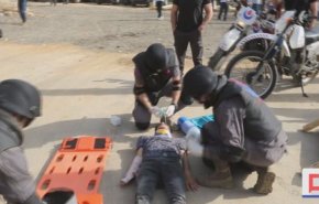 في يوم القدس.. مناورة لرجال الانقاذ والاطفاء في الضاحية بيروت