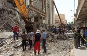 اعتقال 11 متهما في اطار التحقيق بانهيار مبنى في آبادان