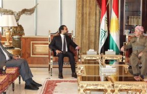 بارزاني يستقبل الحلبوسي والخنجر في اربيل