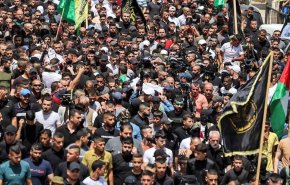 بالفيديو: جماهير غفيرة تشيع شهداء جنين الثلاثة 