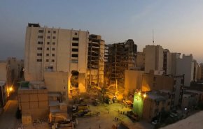 قناة العالم تواكب أبرز تطورات انهيار مبنى متروبول في آبادان