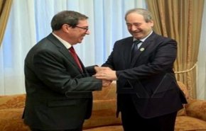 المقداد يبحث مع نظيره الكوبي تنسيق المواقف في مجالات العمل الدولية