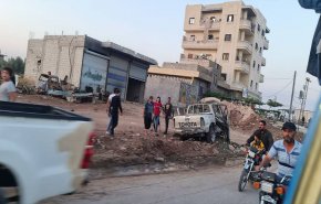 بالصور..انفجار عبوة بسيارة في إعزاز 
