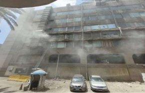 حريق هائل بفندق رمسيس هيلتون في مصر