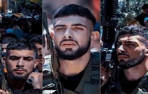 صورة الشهيد النابلسي ورفاقه تزين مدينة نابلس الفلسطينية
