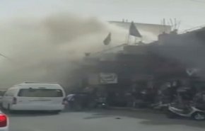 آتش سوزی گسترده در بغداد + فیلم