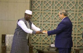 وزير الخارجية السوري يتسلم أوراق اعتماد سفير جمهورية مالي