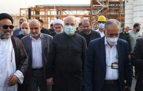 رئيس مجلس الشورى الاسلامي يتفقد حقل بارس الجنوبي للغاز