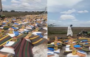 بالفيديو: سودانيون يرفضون تسلم مساعدات من رجل أعمال سعودي