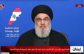 السيد نصر الله:  الاتفاق حصل دون التورط بأي شكل من أشكال التطبيع حتى بالشكل