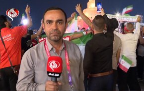 شاهد.. المشجعون الايرانيون يفاجئون الجميع في قطر