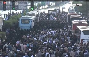 تشييع رفات 111 شهيدا من فترة الدفاع المقدس في مدينة أهواز +فيديو