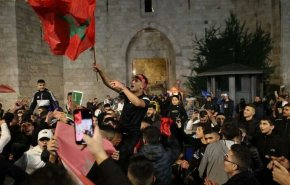 الاحتلال يقمع مقدسيين خلال احتفالهم بفوز المغرب

