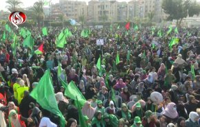 شاهد.. طوفان هادر من الجماهير في الانطلاقة الـ35 لحماس