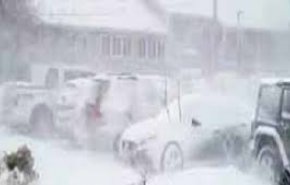 شاهد.. هذا ما خلفته أقوى عاصفة ثلجية في أميركا
