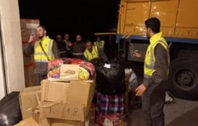 حزب الله ارسل شاحنات الدفعة الأولى من رحماء إلى متضرري سوريا
