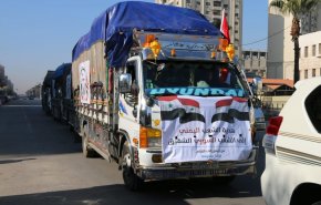 الجالية اليمنية في سوريا تسيّر قافلة إغاثية لمتضرري الزلزال في اللاذقية