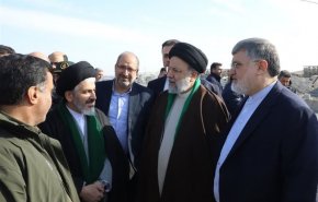 الرئیس رئيسي يصل مدينة ارومیة لافتتاح مشروع نقل المياه الى بحيرتها