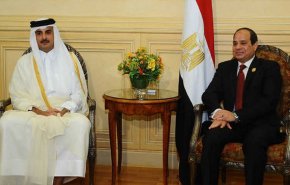 أمير قطر يتلقى رسالة خطية من السيسي