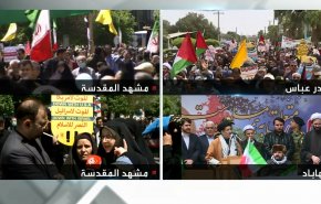 شاهد.. رسالة النساء الايرانيات للعالم في الحضور بمسيرات يوم القدس
