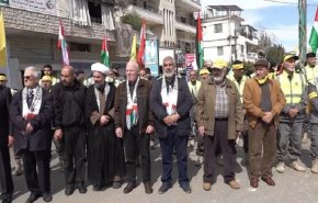 حزب الله ينظم وقفة تضامنية نصرة للشعب الفلسطيني 
