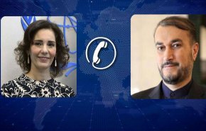 امير عبداللهيان يبحث مع نظيرته البلجيكية بشان احدث تطورات العلاقات بين البلدين