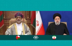 رئيسي وسلطان عمان يبحثان وحدة الصف الاسلامي ضد الاعتداءات الإسرائيلية