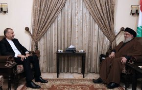 شاهد.. لقاء يجمع السيد نصر الله واميرعبد اللهيان