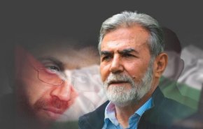 قائد حركة الجهاد زياد النخالة يجري اتصالا هاتفيا بزوجة الشهيد خضر عدنان