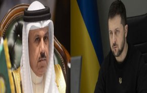 زيلينسكي يلتقي وزير خارجية البحرين