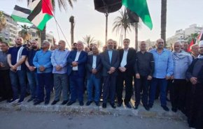 وقفة تضامنية في صيدا بجنوب لبنان في الذكرى ال75 لنكبة فلسطين 