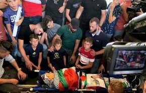 تشييع جثمان الطفل الشهيد 'محمد التميمي' في رام الله

