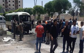 شاهد بالصور.. اصابة مدنيين اثنين بانفجار مفخخة بمنطقة السيدة زينب (ع) 
