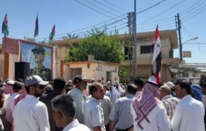 وقفة احتجاجية ضد الاحتلال الأمريكي في الجزيرة السورية
