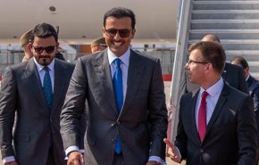 أمير قطر يصل  الى 