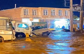 امطار غزيرة تتسبب بحدوث سيول شمال غرب ايران