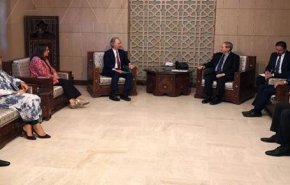 المقداد يستقبل المبعوث الأممي إلى سوريا غير بيدرسون
