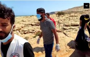 مشاهدمرعبة.. انتشال جثث ضحايا ليبيين بمغارة لاتدخلها القوارب لخطورتها!