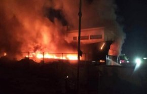 شاهد.. مصرع واصابة العشرات جراء حريق في حفل زفاف بمحافظة ⁧عراقية