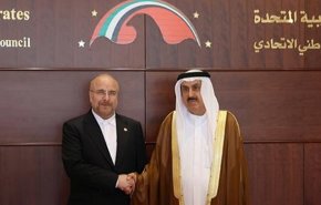 قاليباف يؤكد لنظيره الاماراتي اولوية تطوير العلاقات مع الدول الجارة

