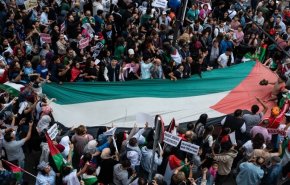 الآلاف يتظاهرون في مدريد تضامنا مع الفلسطينيين 