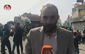 شاهد.. سوريا تشيع شهيداً ارتقی دفاعاً عن غزة 