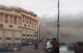 شاهد.. الاحتلال يقصف محيط مستشفى القدس بقطاع غزة