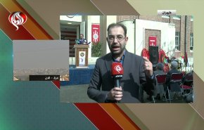 طهران.. وقفة غضب الإعلاميين امام وکر التجسس الاميرکي